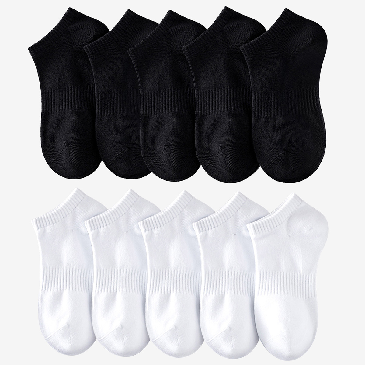 Sock Garter Men - 1/5 Paar Unisex-Socken in Weiß und