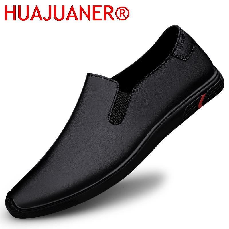 Men Formal Wear All Black - Echtes Leder Schuhe Herren Loafer Luxus