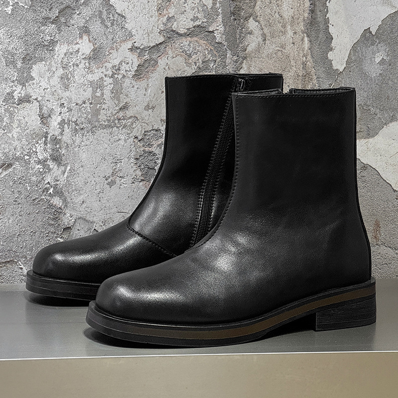 Men Formal Wear With Boots - Vintage-Herrenstiefel, luxuriös, handgefertigt, Qualität, 2026 Frühling,