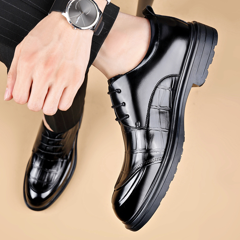 Formal Men Daily Wear Footwear - Hochwertige Herren-Business-Lederschuhe, elegante Schnürschuhe für Büro