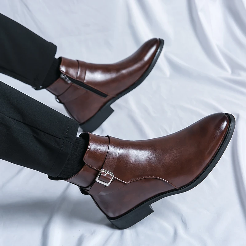 Modedesigner Herren Spitze Led – Men Formal Wear With Boots Bewertung und Preis