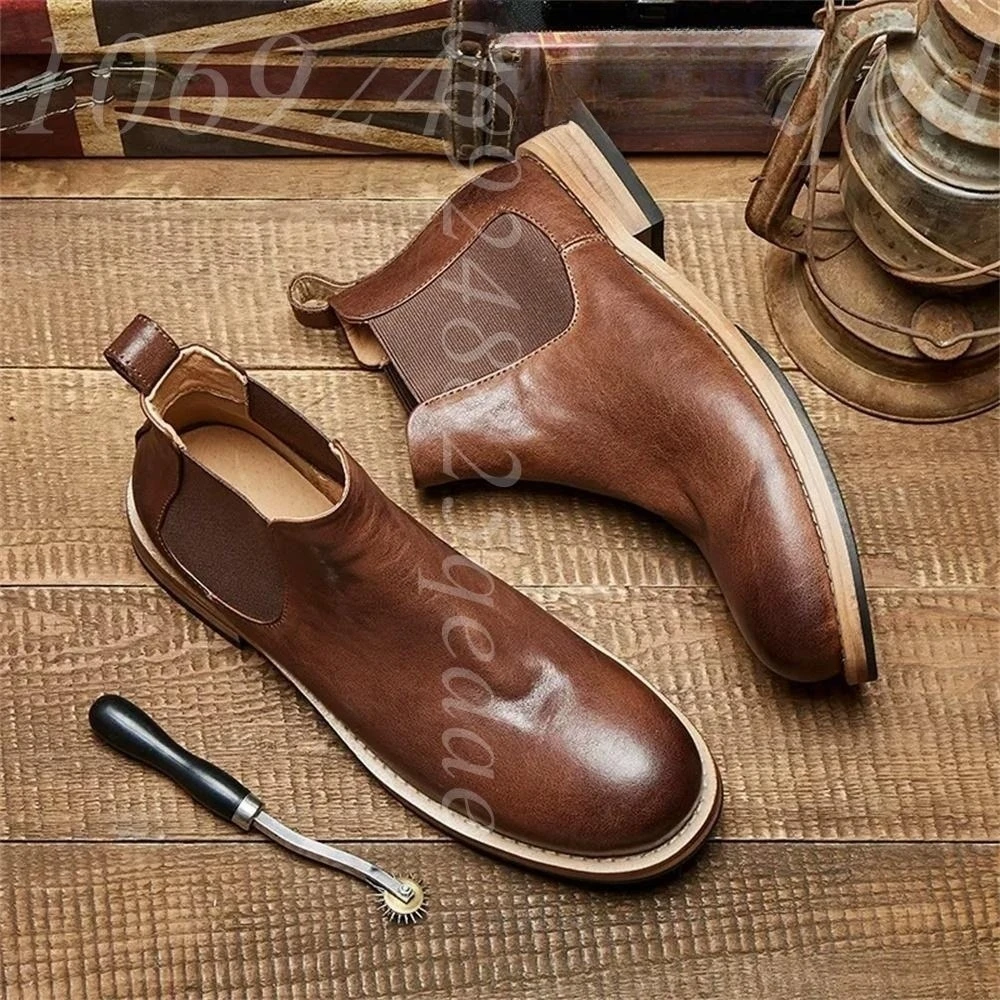 Herren Elastische Gores Chelse – Formal Men Daily Wear Footwear Bewertung und Preis