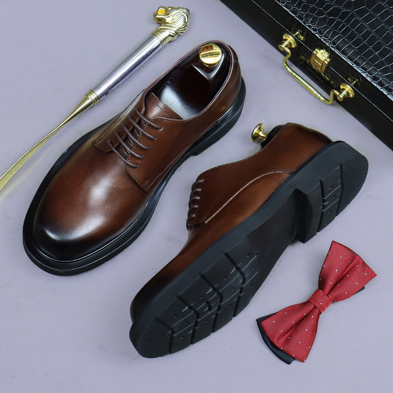 Herren Hochwertige Echtleder O – Formal Men Daily Wear Footwear Bewertung und Preis