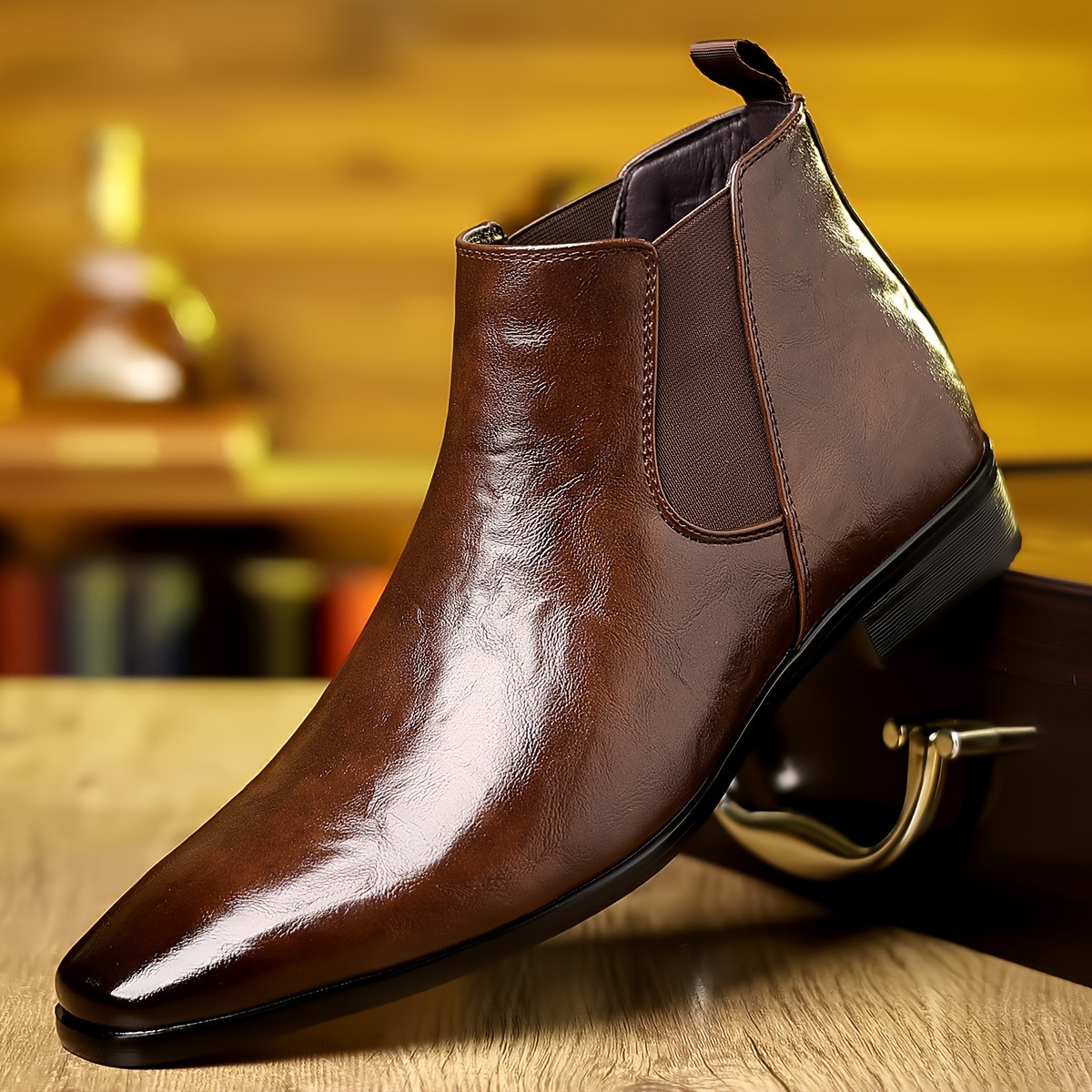 Chelsea-Stiefel, Lederstiefel, – Men Formal Wear With Boots Bewertung und Preis