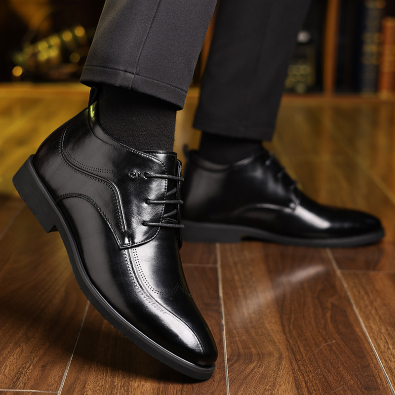 Herren Winter Lederschuhe Samt – Men Formal Wear With Boots Bewertung und Preis